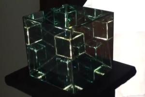 Nicky Alice’s Tesseract: Infinity Mirror Sculpture