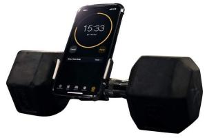 Perchmount Clip: Mount Your Phone to Dumbbells, Bikes, Barbells