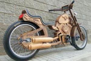 City Cruiser Electric Wood Bike