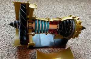 Motorized 3D Printed Jet Engine