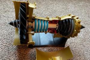 Motorized 3D Printed Jet Engine