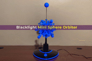 Blacklight Reactive Motorized Hoberman Mini Sphere Orbiter