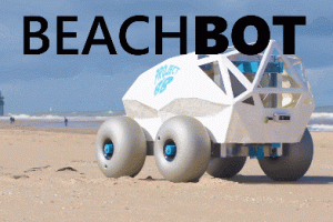 BeachBot AI Enabled Cigarette Butt Removing Beach Robot