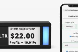 TickrMeter: E-Paper Stock / Cryptocurrency Ticker with App & Alerts