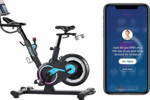 muuv Connected Exercise Bike with Audio Coaching