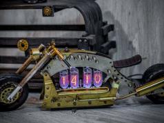 Chopper Motorcycle IN-14 Nixie Clock
