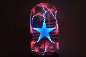Blue Star Plasma Lamp