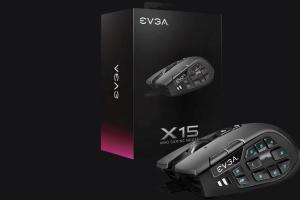 EVGA X15 MMO Gaming Mouse (8K Hz) with 12 Buttons