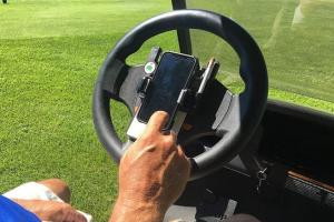 Caddie Buddy Golf Cart Steering Wheel Smartphone Mount