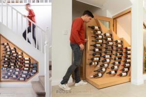 Wave Wine Rack from Rough Furniture