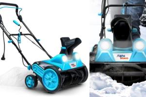 AlphaWorks Electric Snow Thrower with Headlights