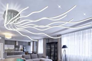 Wave Strings Ceiling Light with Adjustable Color Temperature
