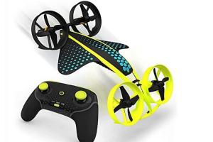 WowWee Hydraquad 3-in-1 Stunt Drone Can Fly, Surf