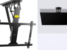 VIVO Motorized Flip Down Ceiling TV Mount