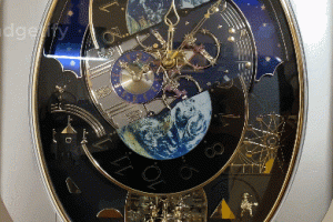 Rhythm Peaceful Cosmos Motion Clock