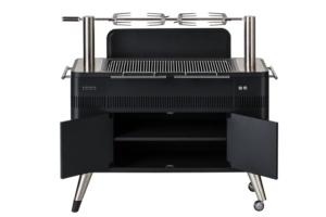 Everdure HUB Charcoal BBQ with Built-In Rotisserie & Electric Ignition