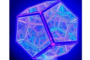 17-Inch LED Infinity Dodecahedron with Music Sync