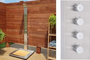 Alvin Outdoor Stainless Steel Shower Panel