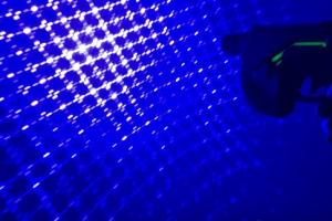 Focusable Blue Laser Gun with Flashlight