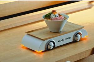 e-4ORCE Ramen Counter Robot Brings Food to Customers