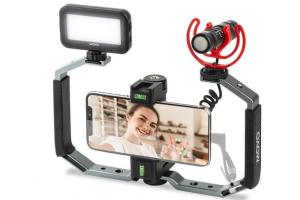 Movo Smartphone Vlogging Rig with Mic & Lights