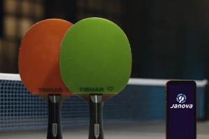 JANOVA App Smart Ping Pong Racket with AI Powered App