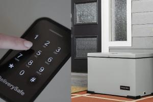 DeliverySafe Lockable Weatherproof Delivery Box Stops Porch Pirates