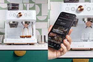 Cafe Bellissimo App Connected Semi Automatic Espresso Machine + Milk Frother