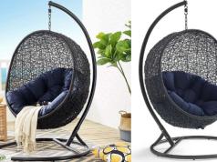 Modway Encase Swing Outdoor Patio Lounge Chair