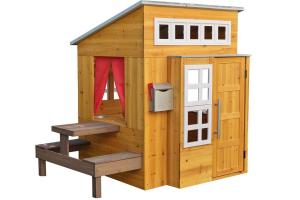 KidKraft Modern Outdoor Wooden Playhouse for Kids