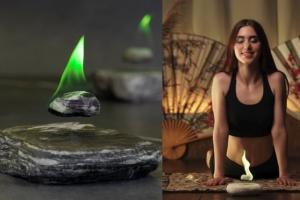 Myconos Levitating Burning Stone