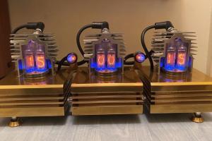 This Nixie Clock Is Made of Chainsaw Parts