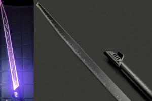 Ebon Hawk Armory’s Darksaber Lightsaber with RGB/Xenopixel
