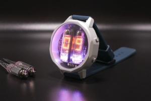 TRON Modern Retro Watch with Numitron Tubes