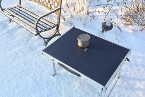YH300 Foldable Solar Table with Bluetooth Audio, Charger