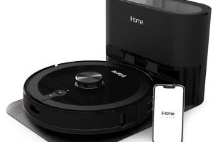 iHome AutoVac Nova Pro Robot Vacuum & Vibrating Mop with Alexa Support