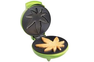 CucinaPro Marijuana Pot Leaf Waffle Maker