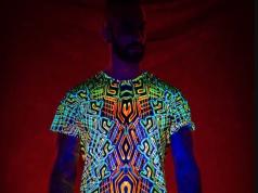 Sykadelic Dreams’ UV Blacklight Reactive Mandala Shirt for Festivals