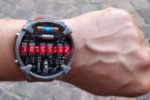 Handmade Titanium Grade 5 Matrix Watch with WiFi & Accelerometer