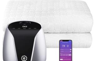 Merry Home Water Heated Mattress Pad with Alexa, App Control
