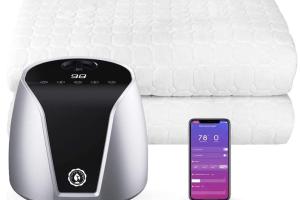 Merry Home Water Heated Mattress Pad with Alexa, App Control