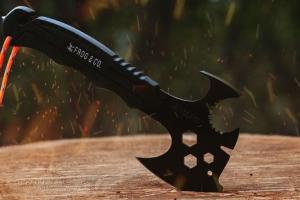 Zombinator Survival Hatchet Multitool Camping Axe by Frog & Co