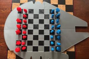 3D Printed Millennium Falcon Chess Board for Star Wars Fans