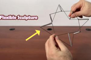 OctyFlex 3D Geometric Shapes Kinetic Desk Toy