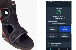 Sensoria Foot Defender Smart Boot for Diabetics