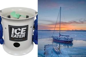ICE EATER P1000 Pond De-Icer Prevents Ice from Forming Around Your Boat
