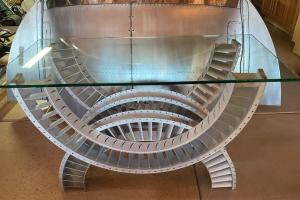 Engine Stator Sofa Table by Wyldebyrd Art