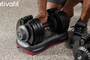 Ativafit 66lbs Adjustable Dumbbells