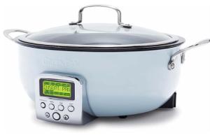 GreenPan Essential Smart Electric Skillet Pot with Thermolon Volt