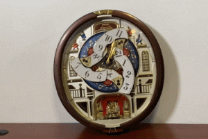 Seiko QXM554BRH Melody in Motion Musical Clock